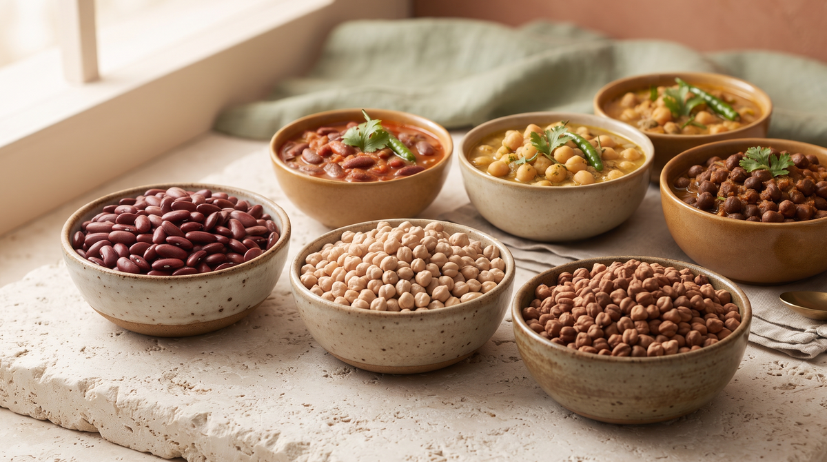 How to Soak and Cook Rajma, Kabuli Chana and Kala Chana