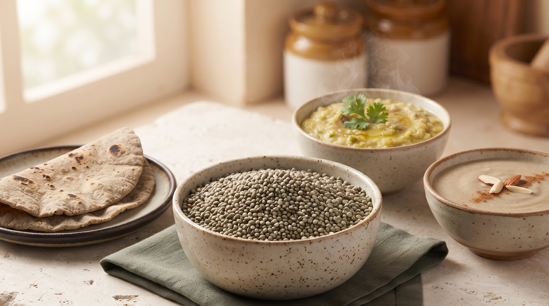 How to Cook Bajra: Whole Grain, Khichdi, Porridge and Roti