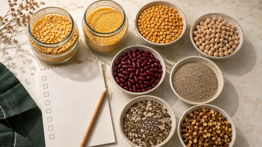The Monthly Indian Pantry Checklist: Dals, Pulses, Millets and Seeds