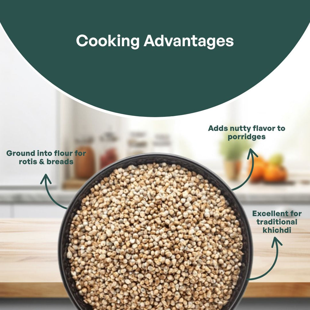 GRAIN ESSENCE Bajra Unpolished Pearl Millet, Gluten Free Whole Grain, Bajra for Rotis, Khichdi Pearl Millet (1 kg) - view 6