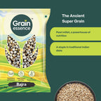 GRAIN ESSENCE Bajra Unpolished Pearl Millet, Gluten Free Whole Grain, Bajra for Rotis, Khichdi Pearl Millet (1 kg) - view 3
