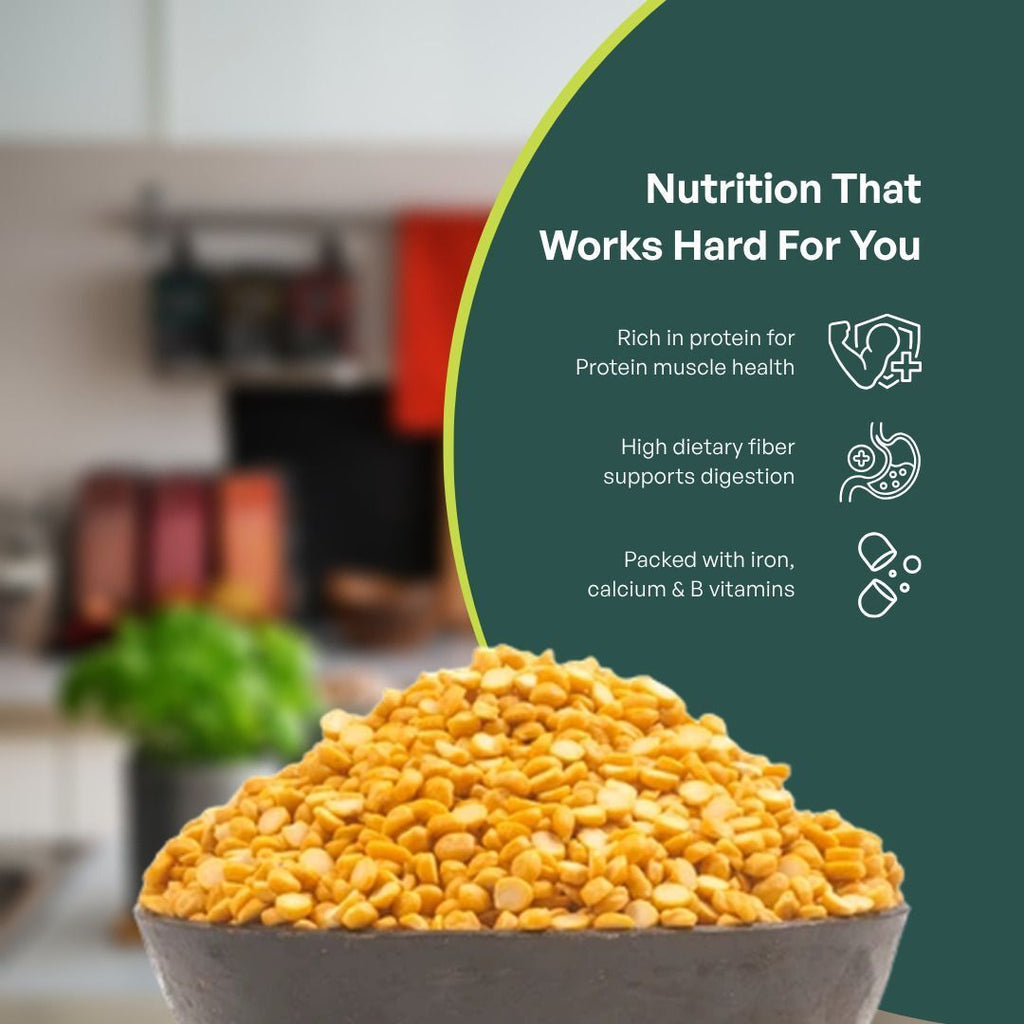 GRAIN ESSENCE Yellow Chana Dal (Split) (NA) (1 kg) - view 4