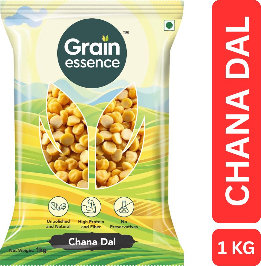 GRAIN ESSENCE Yellow Chana Dal (Split) (NA) (1 kg)