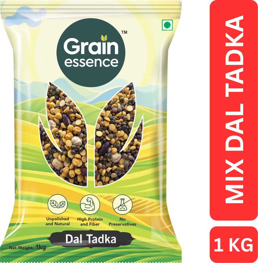 GRAIN ESSENCE Mix Dal (Whole) (Dal Tadka, Restaurant Style, Premium Quality) (1 kg)