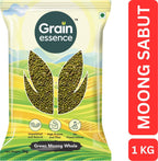 GRAIN ESSENCE Green Moong Dal (Whole) (Whole Pulses) (1 kg)