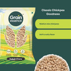 GRAIN ESSENCE White Kabuli Chana (Whole) (Best Quality, Mother's Choice) (1 kg) - view 3