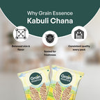 GRAIN ESSENCE White Kabuli Chana (Whole) (Best Quality, Mother's Choice) (1 kg) - view 8