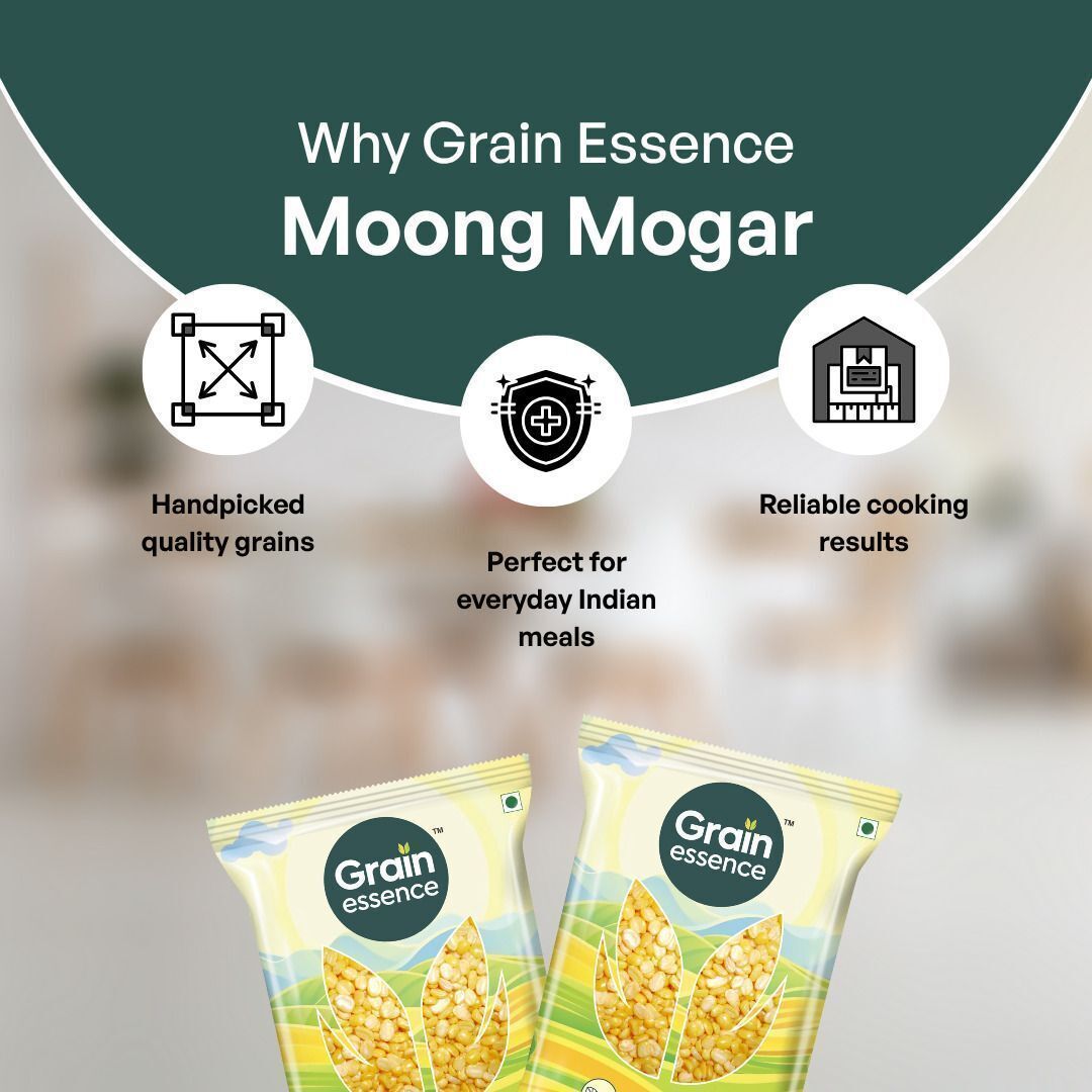 GRAIN ESSENCE Yellow Moong Sona (Split) (Unpolished, Best Quality, Mother's Love) (1 kg) - view 8