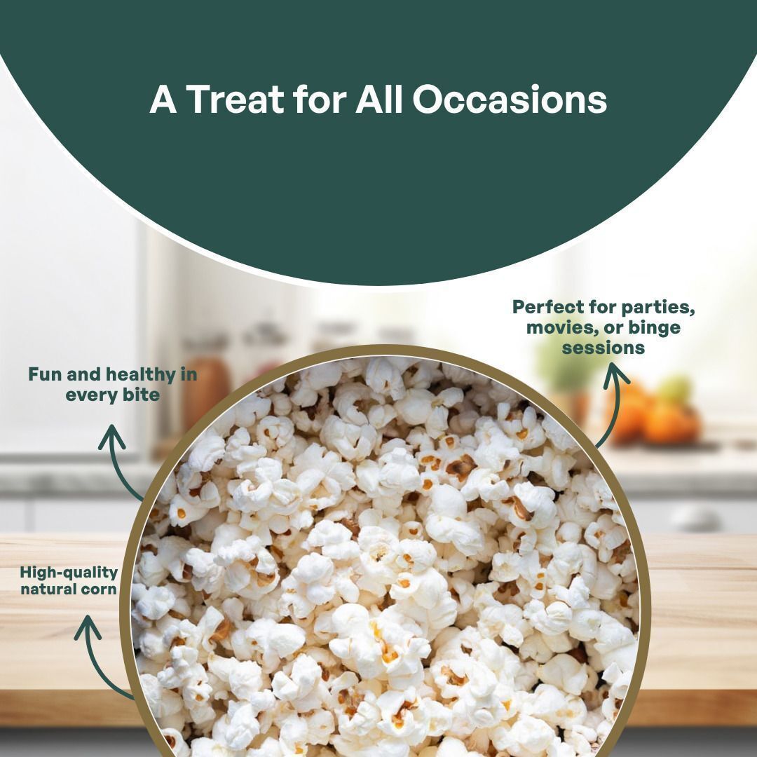GRAIN ESSENCE Popcorn Kernels, Raw Corn for Fresh Homemade Popcorn Natural Maize Seeds Raw Maize Popcorn (1 kg) - view 6