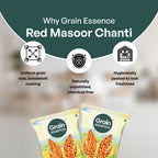 GRAIN ESSENCE Red Masoor Chhanti (Whole) (Whole Pulses) (1 kg) - view 8