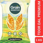 GRAIN ESSENCE Yellow Toor/Arhar Dal (Split) (Split Dal, Best Quality, Unpolished) (1 kg)