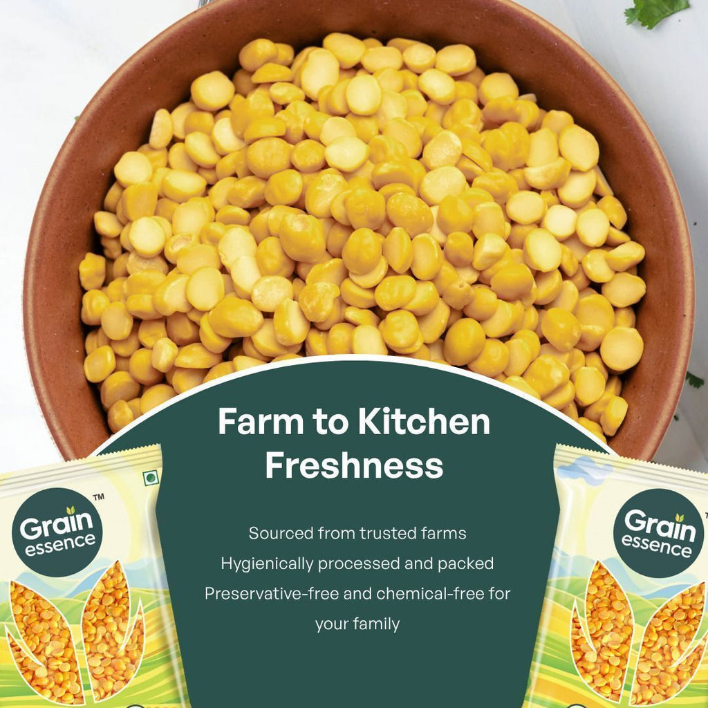 GRAIN ESSENCE Yellow Toor/Arhar Dal (Split) (Split Dal) (1 kg) - view 5