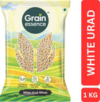 GRAIN ESSENCE White Urad Dal (Whole) (Whole Pulses, Soft and Fluffy Idli, Crispy Dosa) (1 kg)