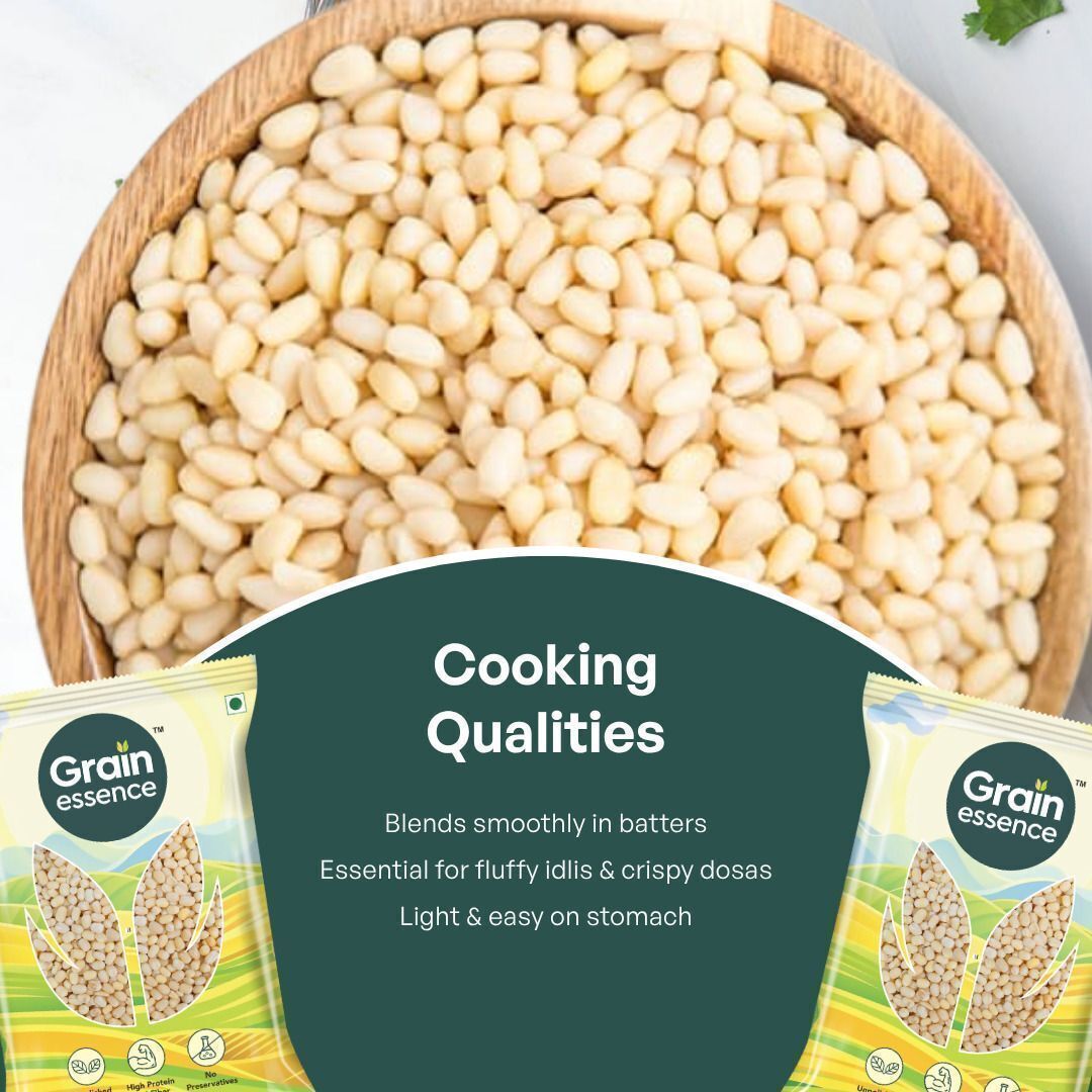GRAIN ESSENCE White Urad Dal (Whole) (Whole Pulses, Soft and Fluffy Idli, Crispy Dosa) (1 kg) - view 5