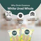 GRAIN ESSENCE White Urad Dal (Whole) (Whole Pulses, Soft and Fluffy Idli, Crispy Dosa) (1 kg) - view 8