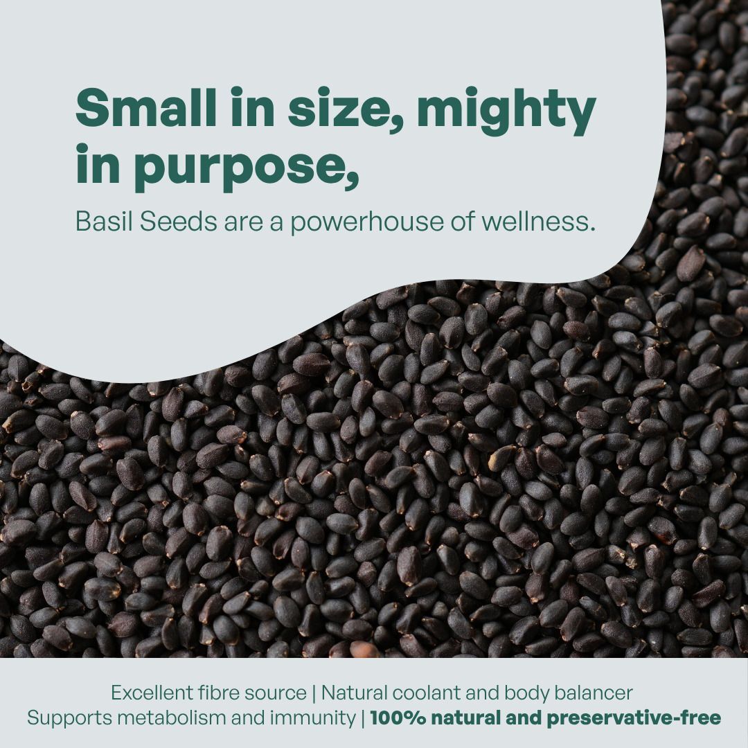 GRAIN ESSENCE Grain Essence Premium Basil Seeds (Sabja Seeds) | 100% Natural, Raw & Unpolished Basil Seeds (100 g) - view 7
