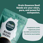 GRAIN ESSENCE Grain Essence Premium Basil Seeds (Sabja Seeds) | 100% Natural, Raw & Unpolished Basil Seeds (100 g) - view 8