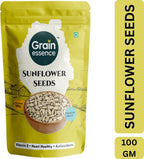 GRAIN ESSENCE Grain Essence Premium Sunflower Seeds | 100% Natural, Raw & Unroasted Sunflower Seeds (100 g)