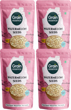 GRAIN ESSENCE Grain Essence Premium Raw Watermelon Seeds | 100% Natural, Unroasted & Unpolish Watermelon Seeds (4 x 250 g)