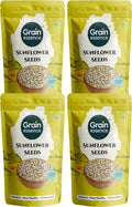 GRAIN ESSENCE Grain Essence Premium Sunflower Seeds | 100% Natural, Raw & Unroasted | Sunflower Seeds (4 x 250 g)