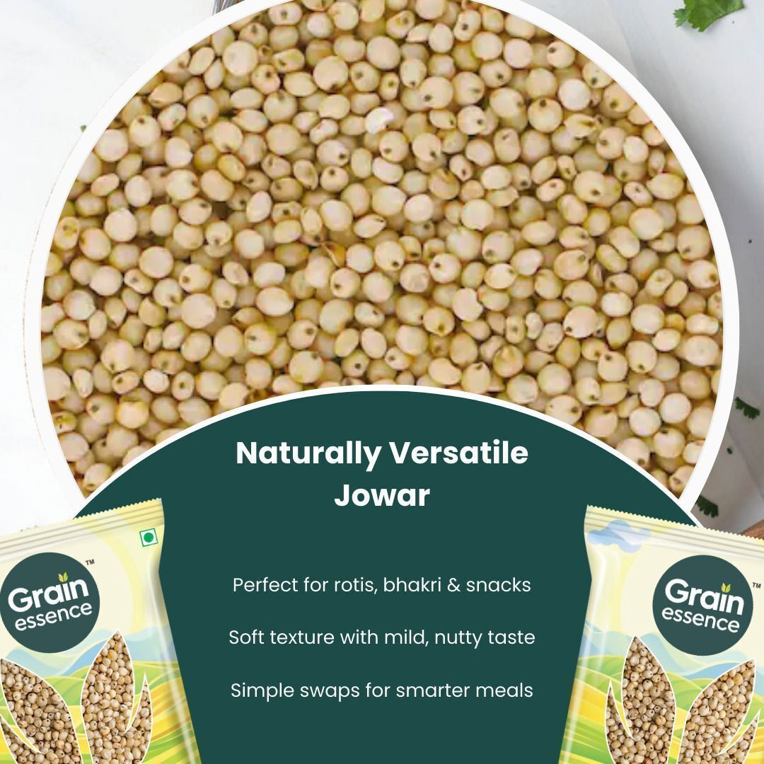GRAIN ESSENCE Jowar (Sorghum) Whole | Gluten-Free | High Fibre & Protein| Heart Healthy (1kg) Sorghum (1000 g) - view 5
