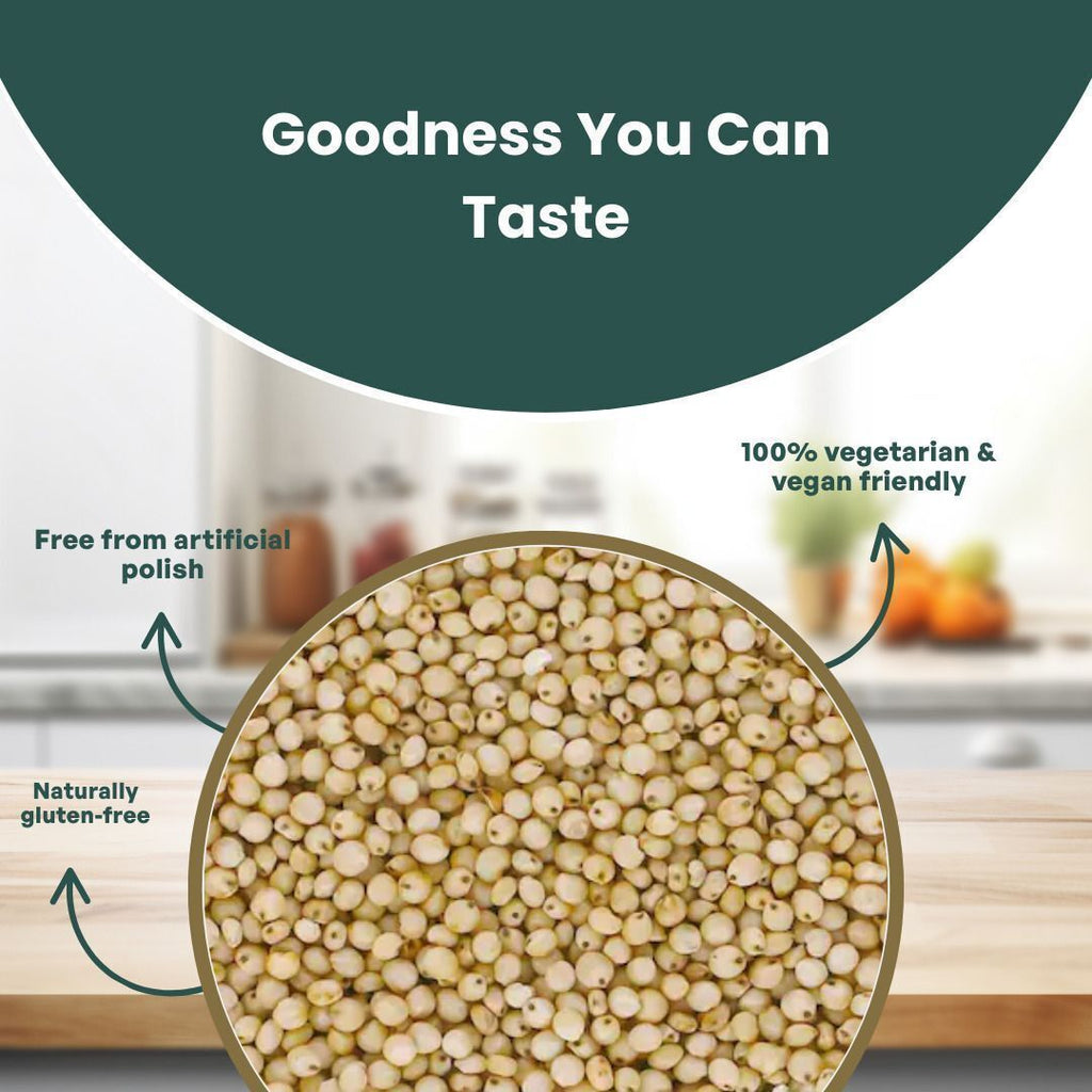 GRAIN ESSENCE Jowar (Sorghum) Whole | Gluten-Free | High Fibre & Protein| Heart Healthy (1kg) Sorghum (1000 g) - view 6