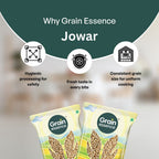 GRAIN ESSENCE Jowar (Sorghum) Whole | Gluten-Free | High Fibre & Protein| Heart Healthy (1kg) Sorghum (1000 g) - view 8