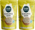 GRAIN ESSENCE Grain Essence Premium Sunflower Seeds | 100% Natural, Raw & Unroasted | Sunflower Seeds (2 x 100 g)
