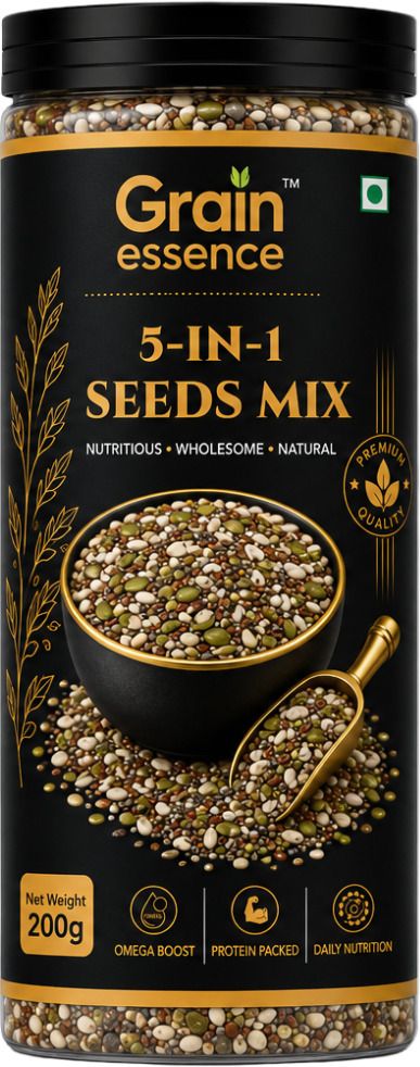 5-in-1 Premium Seeds Mix (Chia, Flax, Pumpkin, Sunflower & Watermelon Seeds)