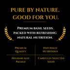 GRAIN ESSENCE Grain Essence Premium Basil Seeds (Sabja Seeds) | 100% Natural, Raw & Unpolished Basil Seeds (2 x 200 g) - view 3
