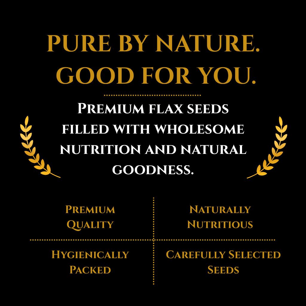 GRAIN ESSENCE Grain Essence Premium Flax Seeds | 100% Natural, Raw & Unpolished | Brown Flax Seeds (200 g) - view 3