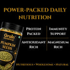 GRAIN ESSENCE GRAIN ESSENCE Premium Chia Seed + Pumpkin Seed Combo | Omega 3 Rich | High Fibre Chia Seeds, Pumpkin Seeds (2 x 200 g) - view 5