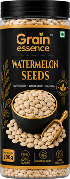 GRAIN ESSENCE Grain Essence Premium Raw Watermelon Seeds | 100% Natural, Unroasted & Unpolish Watermelon Seeds (200 g)