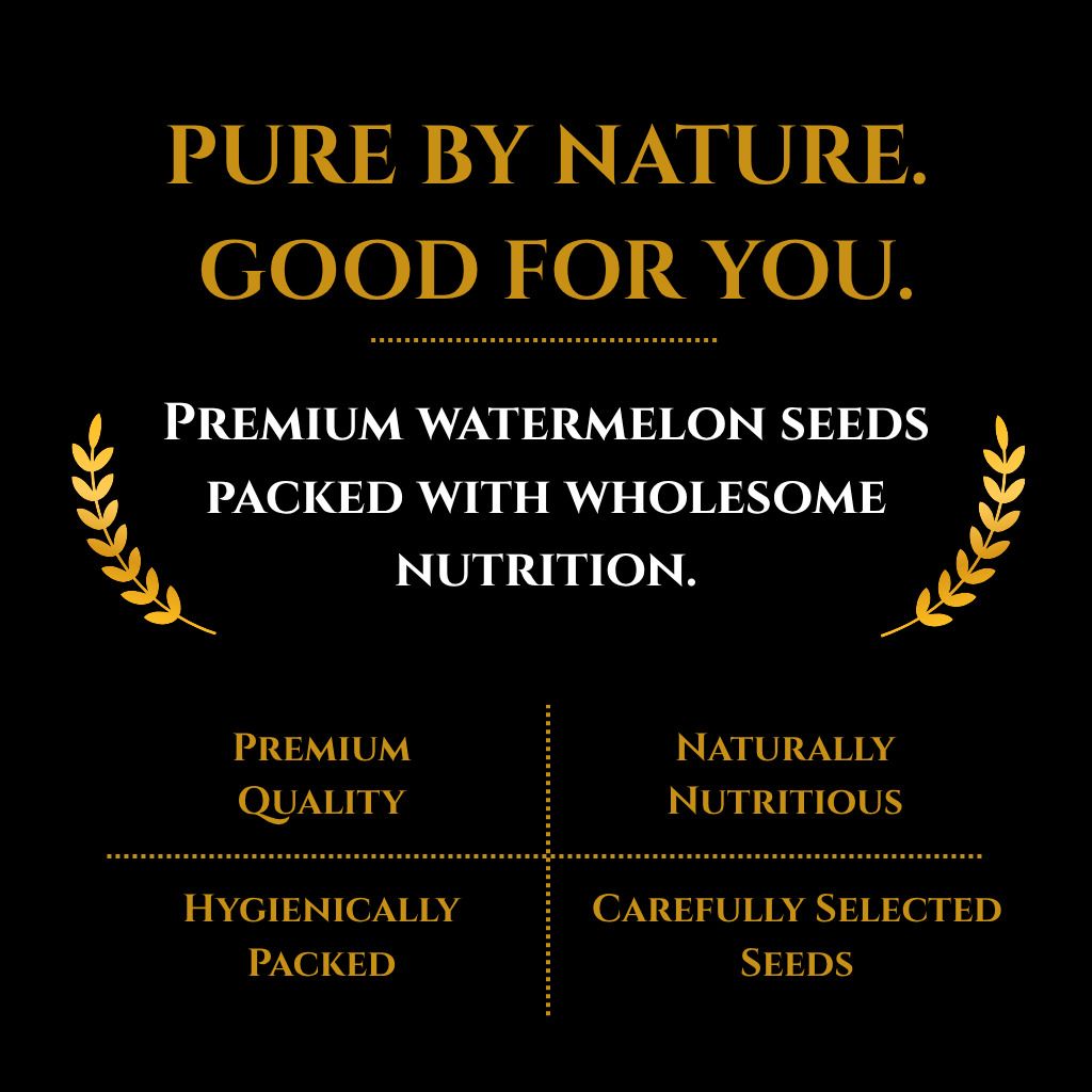 GRAIN ESSENCE Grain Essence Premium Watermelon Seeds | 100% Natural, Unroasted & Unpolished Watermelon Seeds (2 x 200 g) - view 3