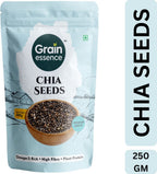 GRAIN ESSENCE Grain Essence Premium Chia Seeds | 100% Natural, Raw & Unpolished Superfood | Chia Seeds (250 g)