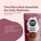 GRAIN ESSENCE Grain Essence Premium Flax Seeds | 100% Natural, Raw & Unpolished | Brown Flax Seeds (250 g) - view 3