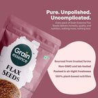 GRAIN ESSENCE Grain Essence Premium Flax Seeds | 100% Natural, Raw & Unpolished | Brown Flax Seeds (250 g) - view 8