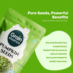 GRAIN ESSENCE Pumpkin Seeds 100g + Sunflower Seeds 100g Combo | Immunity Boost | Vitamin E Pumpkin Seeds, Sunflower Seeds (2 x 100 g) - view 6