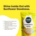 GRAIN ESSENCE Pumpkin Seeds 100g + Sunflower Seeds 100g Combo | Immunity Boost | Vitamin E Pumpkin Seeds, Sunflower Seeds (2 x 100 g) - view 5
