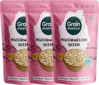 GRAIN ESSENCE Grain Essence Premium Raw Watermelon Seeds | 100% Natural, Unroasted & Unpolish Watermelon Seeds (3 x 100 g)