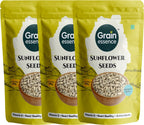GRAIN ESSENCE Grain Essence Premium Sunflower Seeds | 100% Natural, Raw & Unroasted | Sunflower Seeds (3 x 100 g)