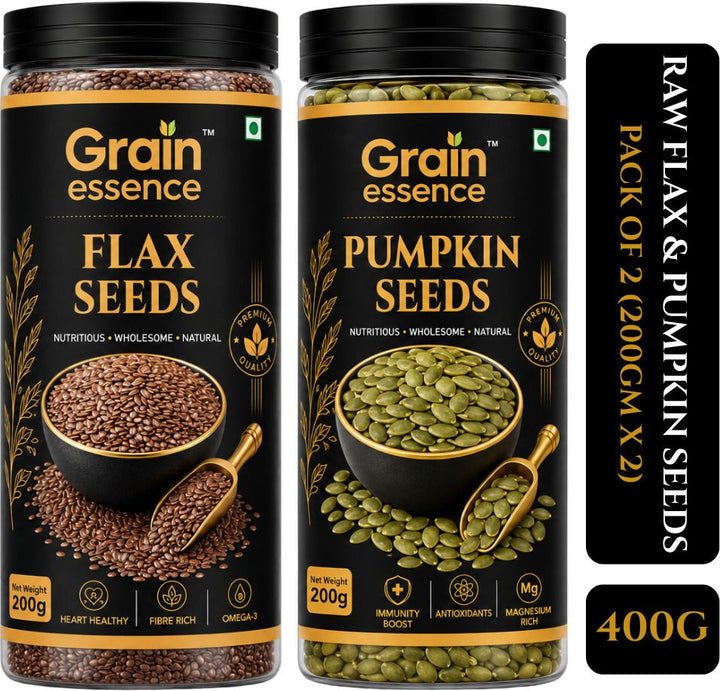 Flax Seeds + Pumpkin Seeds Jar Combo