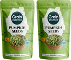 GRAIN ESSENCE Grain Essence Premium Raw Pumpkin Seeds | 100% Natural, Unroasted & Unpolished | Pumpkin Seeds (2 x 250 g)
