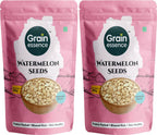 GRAIN ESSENCE Grain Essence Premium Raw Watermelon Seeds | 100% Natural, Unroasted & Unpolish Watermelon Seeds (2 x 250 g)