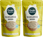 GRAIN ESSENCE Grain Essence Premium Sunflower Seeds | 100% Natural, Raw & Unroasted | Sunflower Seeds (2 x 250 g)