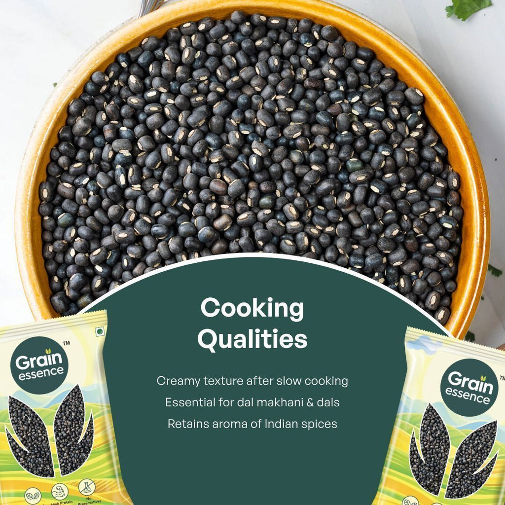 GRAIN ESSENCE Black Urad Gota (Whole) (Whole Pulses) (500 g) - view 5