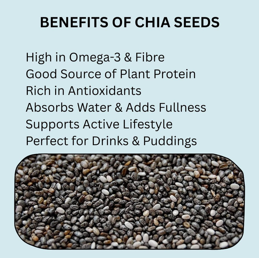 GRAIN ESSENCE Chia Seeds + Pumpkin Seeds Combo | Omega 3 Rich | High Fibre | Magnesium Rich Chia Seeds, Pumpkin Seeds (2 x 100 g) - view 2