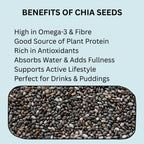GRAIN ESSENCE Chia Seeds + Pumpkin Seeds Combo | Omega 3 Rich | High Fibre | Magnesium Rich Chia Seeds, Pumpkin Seeds (2 x 100 g) - view 2