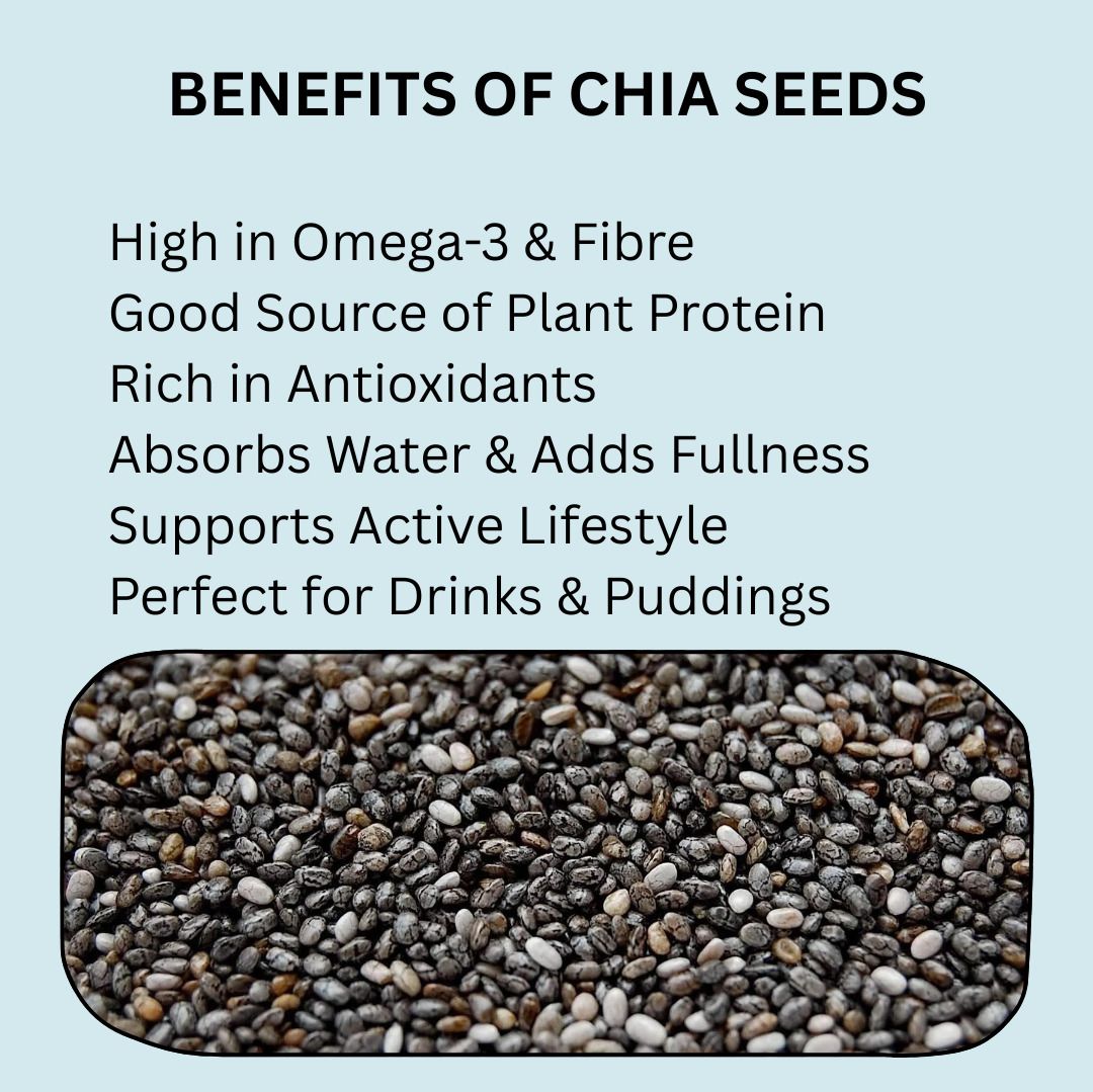GRAIN ESSENCE Chia Seeds + Pumpkin Seeds Combo | Omega 3 Rich | High Fibre | Magnesium Rich Chia Seeds, Pumpkin Seeds (2 x 100 g) - view 2