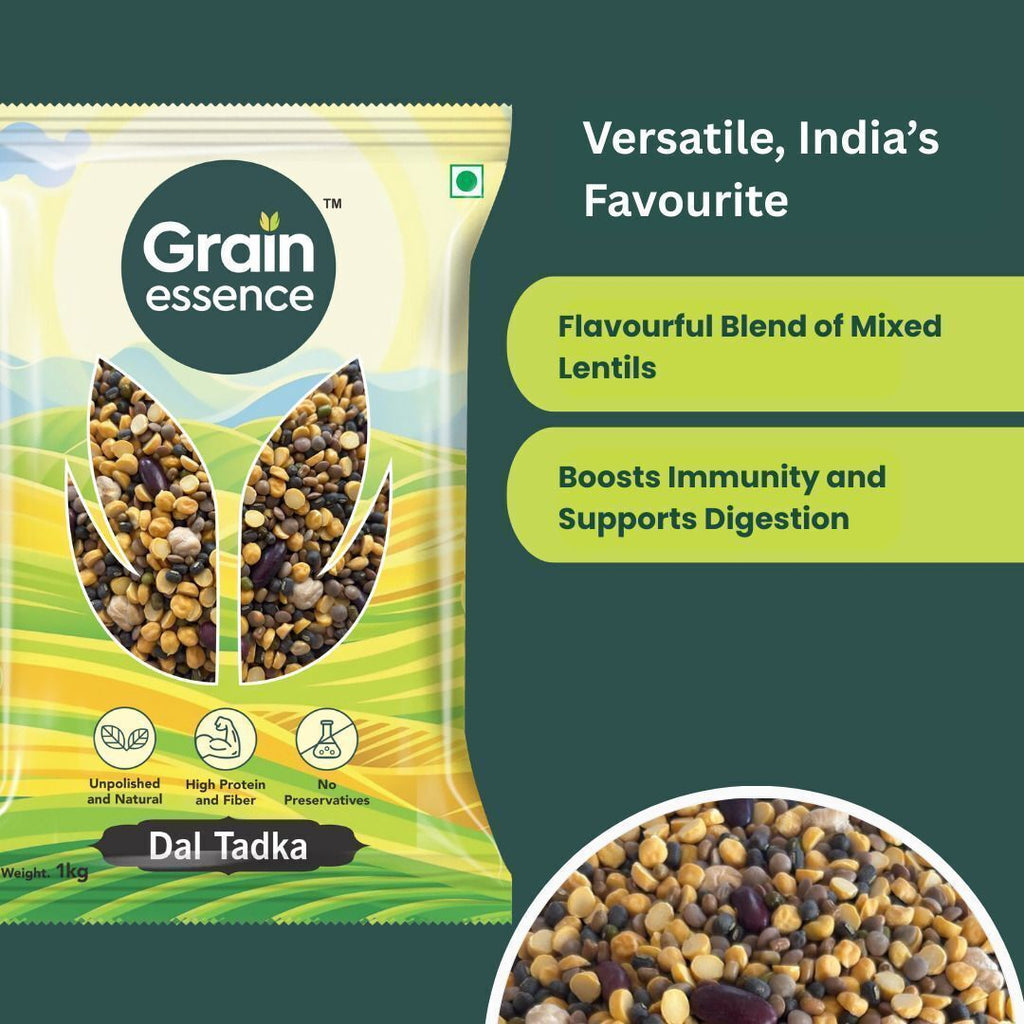 GRAIN ESSENCE Yellow, Black, Green Mix Dal (Whole) (Whole Pulses, Split Dal) (500 g) - view 3